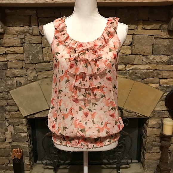 LOFT Tops - NWOT Ann Taylor Floral Print Sleeveless Blouse XS